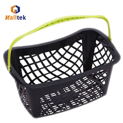 Design Single Handle Plastic Hand Basket For Supermarket HDPP Shopping Basket