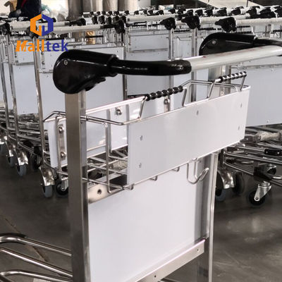 Stainless Steel Airport Luggage Trolley For Intermational Airport Using With Double Layer