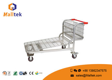 Supermarket Warehouse Logistics Trolley Movable Folding For Transporting Goods