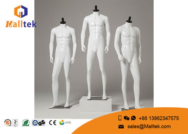 FRP Clothing Showing Male Model Props Retail Shop Fittings With Wooden Cover