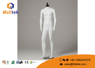 FRP Clothing Showing Male Model Props Retail Shop Fittings With Wooden Cover