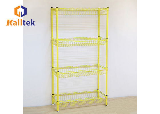 120kgs/Layer Chrome Plated Metal Wire Display Rack ODM