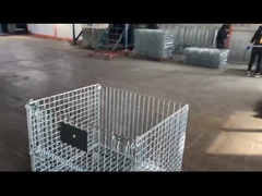 Galvanized Wire Mesh Storage Cages On Delivery